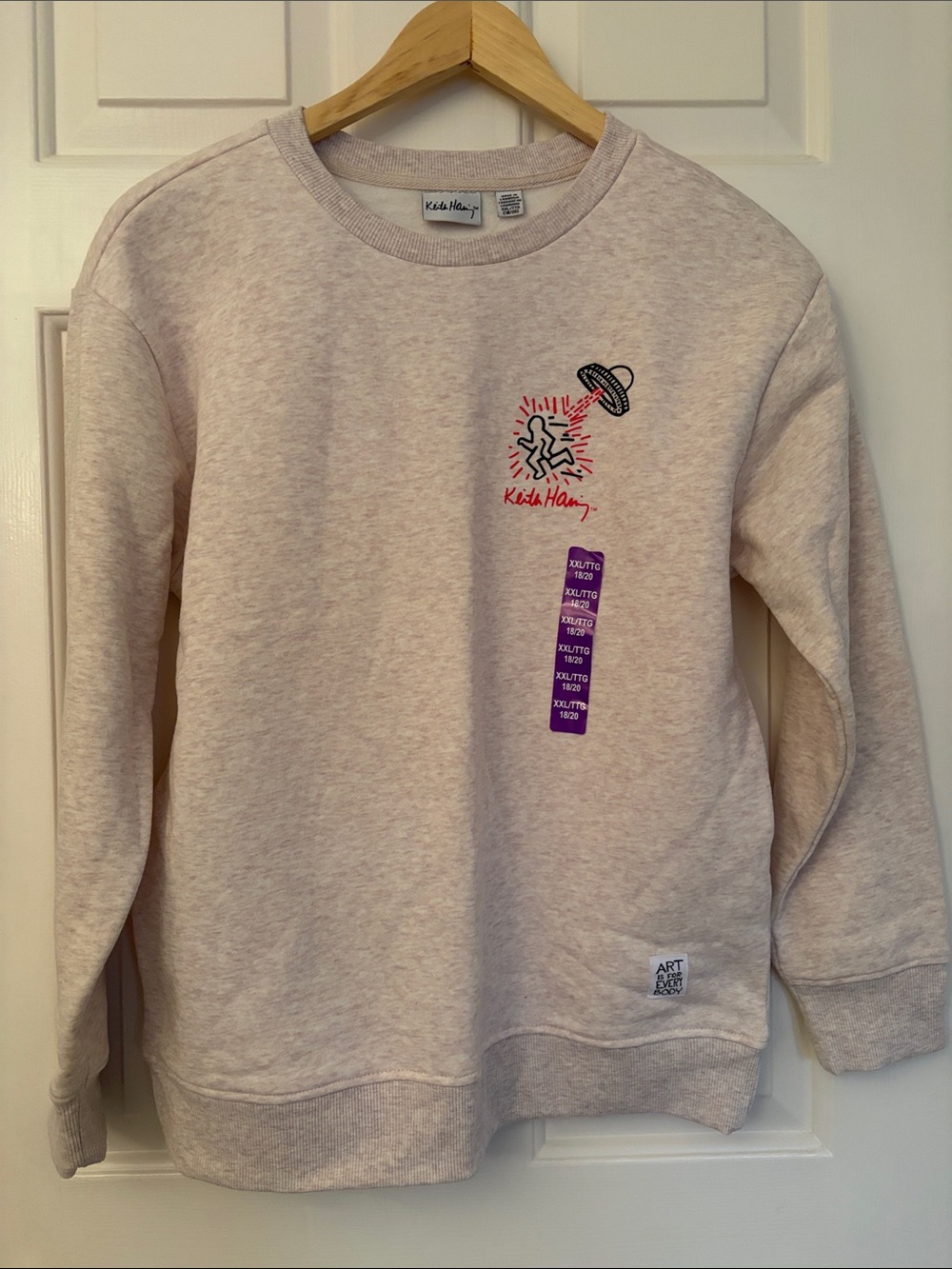 Keith Haring Kids Graphic Crewneck Sweatshirt XXL 18/20 NWT